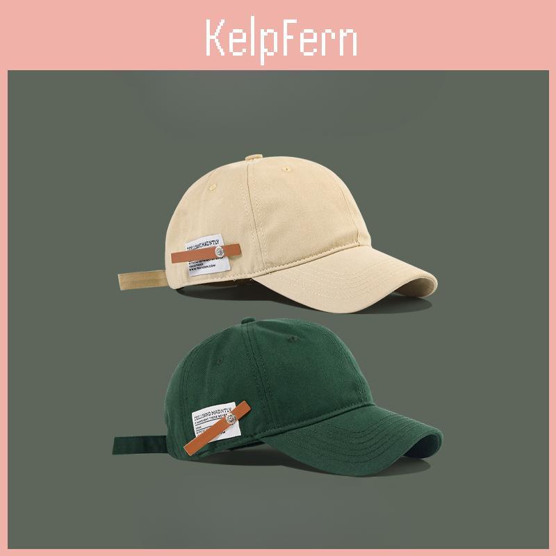 Small Retro Leather Versatile English Baseball Cap Women Casual Versatile Baseball Cap Men Soft Top Cuckold Simple