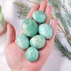 Natural Amazonite Palmstone Healing Crystals Real Blue Quartz Massage Worry Stone Spiritual Reiki Mineral Specimen Home Decor