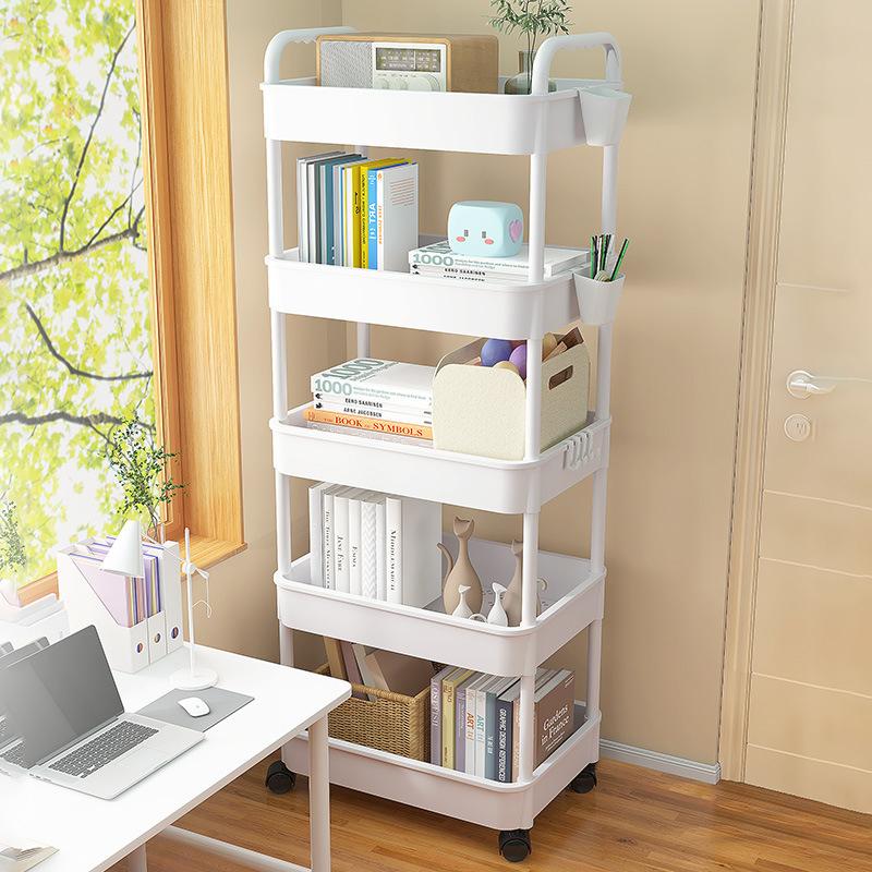 Бытовая тележка для напольного хранения, многофункциональная кухонная тележка для хранения, передвижное хранилище с колесами, многофункциональное применение