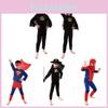 Детский костюм супергероя Человека-паука для косплея, детские комплекты одежды с длинным рукавом