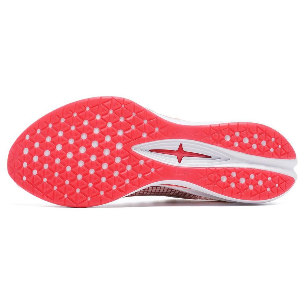 Li Ning Red Hare 7 Pro Амортизирующие Скользкие Устойчивые к истиранию Низкие Беговые Кроссовки Мужские Белый Красный ARPU001-26