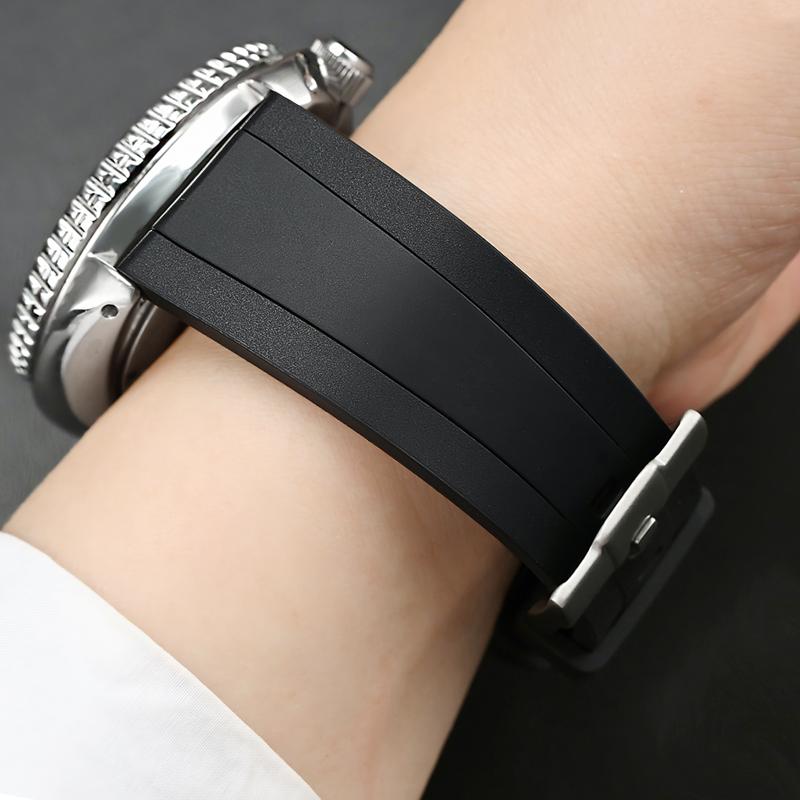 Новейший силиконовый ремешок для часов Samsung Ultra Omega Seiko PROSPEX Panerai 20 мм 22 мм 24 мм быстросъемный резиновый ремешок для часов