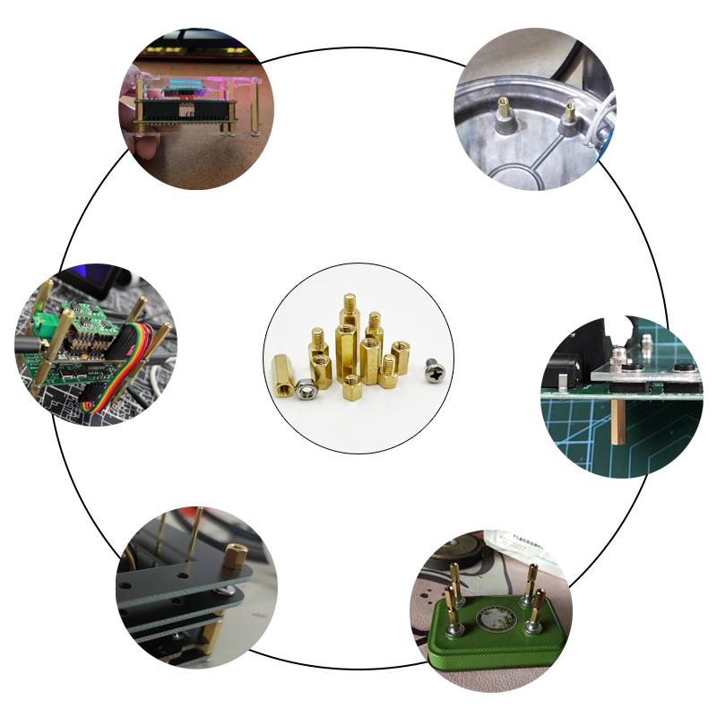Hex Head Copper Pillar Brass Standoff Spacer Screw Bolt Nut Threaded Pillar Male Female PCB Circuit Board Standoff M2 M2.5 M3 M4
