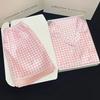Sweet Kilobird Check Pattern Women's Short Pajamas Fresh Korean Ins Style Casual Lounges Summer Cool Sleep Clothing