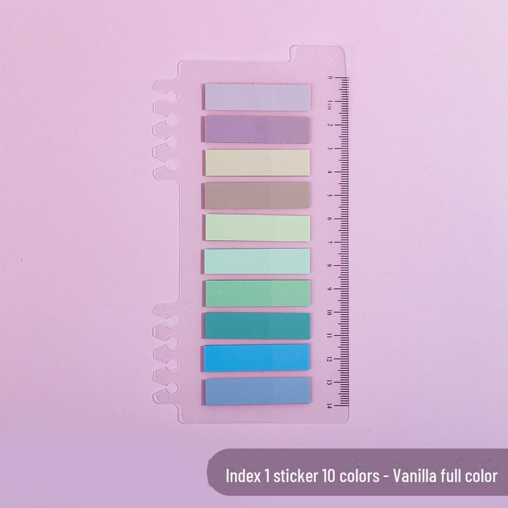 Прозрачные наклейки Morandi PET Index - Серия Vanilla Autumn, самоклеящиеся заметки и маркеры для записей