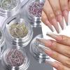 Nail Art Shinny Glitter Flakes, Aurora Irrgular Shapes Nail Decor Shimmer Slice