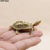 1 шт. Ретро Статуэтка Черепахи из Латуни Настольные Украшения Фигурки Черепахи из Цельной Меди Декоративное Имитационное Украшение