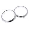 1 Pair ABS Chrome Front Fog Light Lamp Cover Trim
