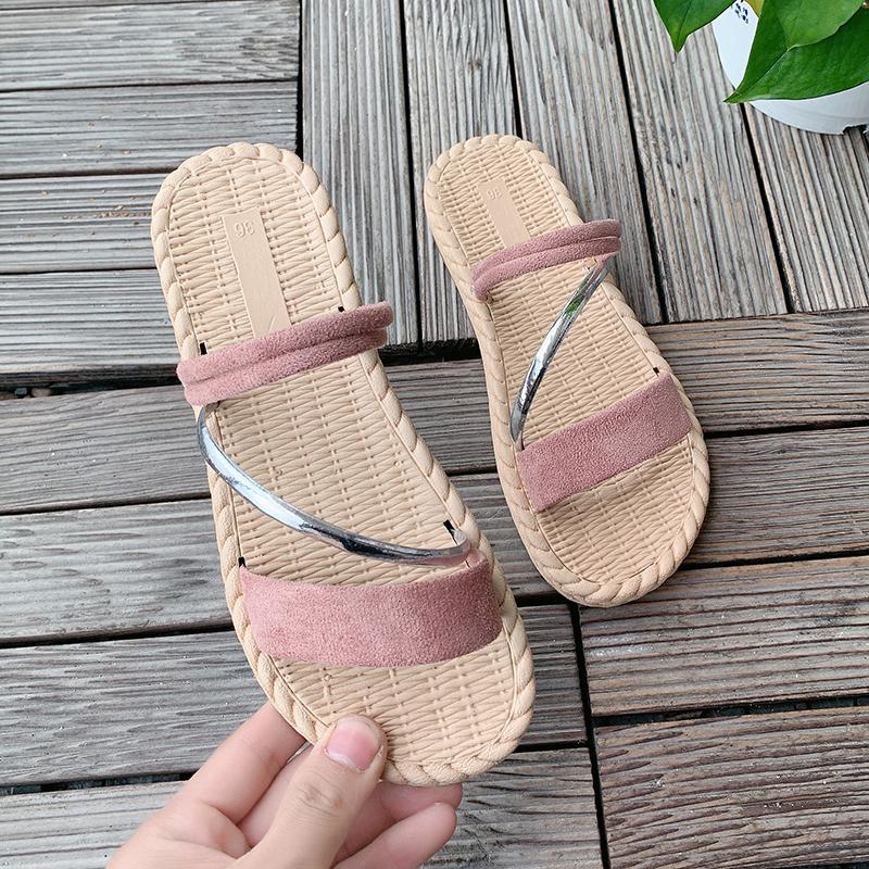 Модная летняя обувь Женские сандалии Плоские сандалии Женские тонкие полоски Гладиаторские пляжные сандалии Женские шлепанцы Шлепанцы 2024