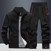 Outdoor Hiking Sportswear Men's Running Sets Jogging Sports Jacket+Pants Sweatsuit Student Basketball Workout Clothes