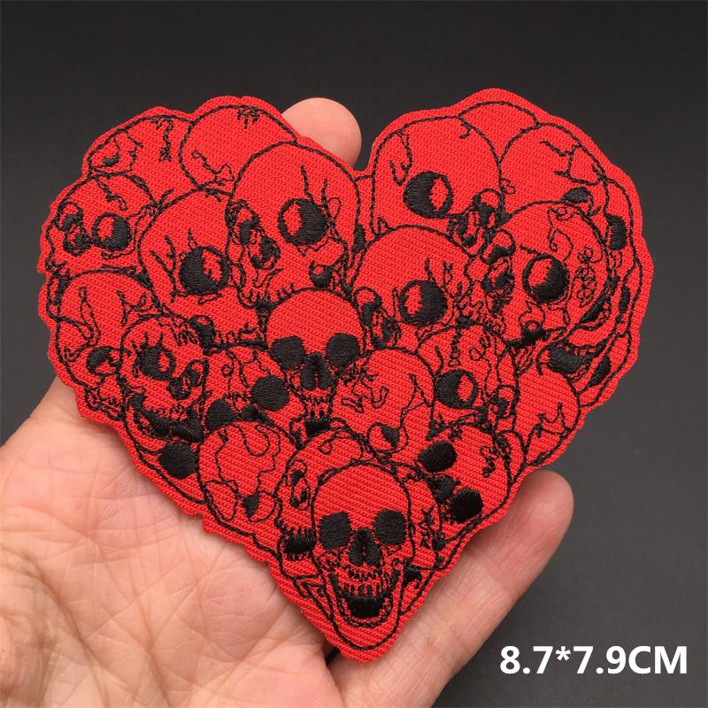 Iron On Sticker Embroidered Patches For Clothing Anime Clorhing Stickers Punk Sewing Iron-On Transfers For Clothing