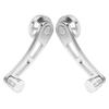 2-Piece Alloy Window Handle Riser Winder Crank for Classic Chevrolet Cars (Silver)