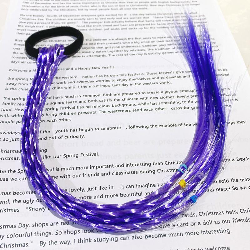 Парик Принцессы Модный для Девочек с Косичками Кольцо для Волос Детский Стиль Маленькие Девочки Детский Головной Убор