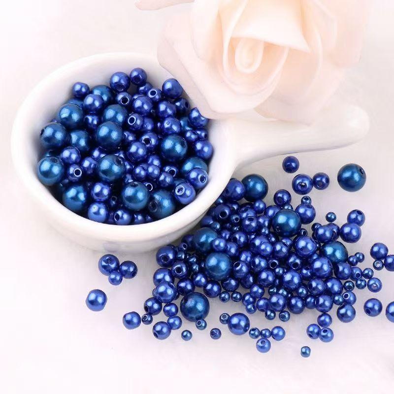 Высококачественная перфорированная разноцветная имитация жемчуга ABC, своими руками, платье из бисера, серьги, браслет, ожерелье с россыпью бусин