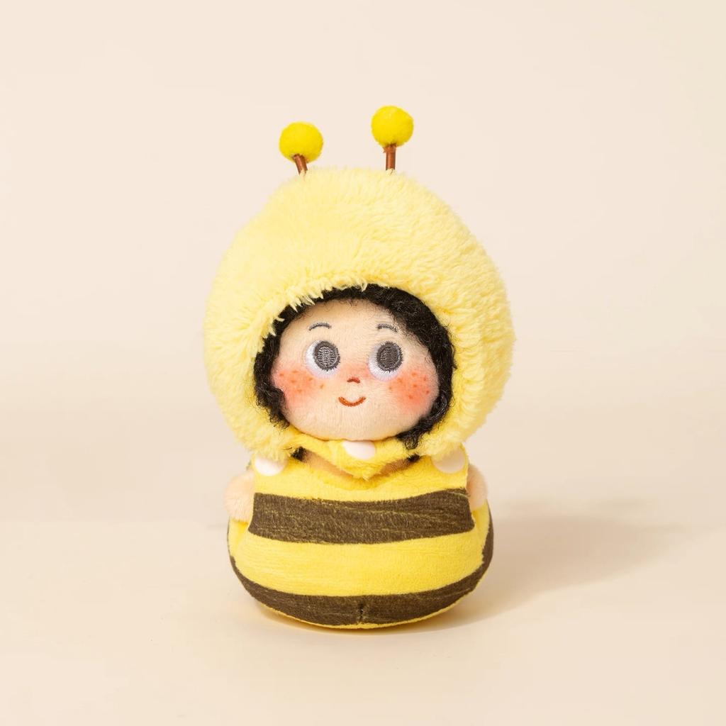 Saite Dudu Explosive Hair Freckle Plush Keychain, Cute Cartoon Doll Pendant Ornament, Soft Stuffed Bag Charm, Lovely Gift for Girls