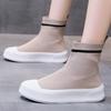Женские эластичные носки Ботинки Ботинки на толстой подошве Модные эластичные ботинки Женские спортивные ботинки без застежек для отдыха Женские ботинки осень