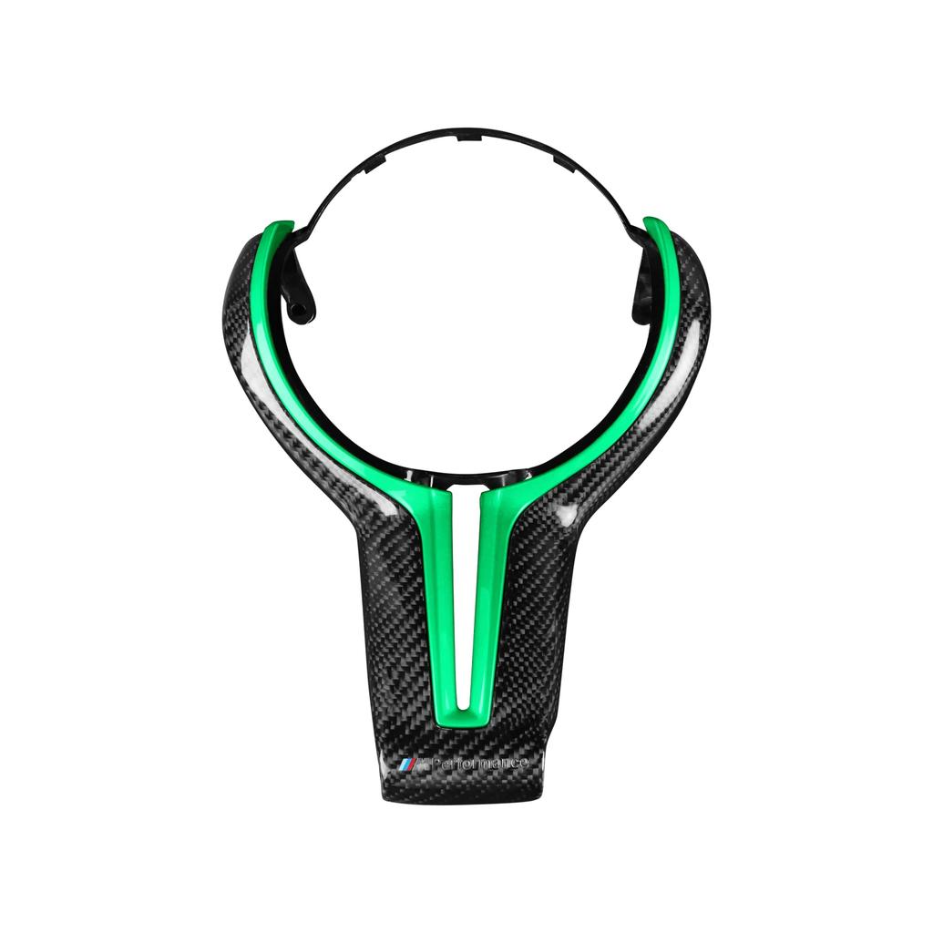 M Power Steering Wheel Covers Car Carbon Fiber M Sport Steering Wheel Trim for BMW M2 F87 M3 F80 M4 F82 M5 F10 M6 F06