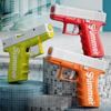 Mini Water Gun Blowback Manual Automatic Firing High Capacity Waterproof Pistol Summer Beach Water Gun Game Toy Boy Gifts