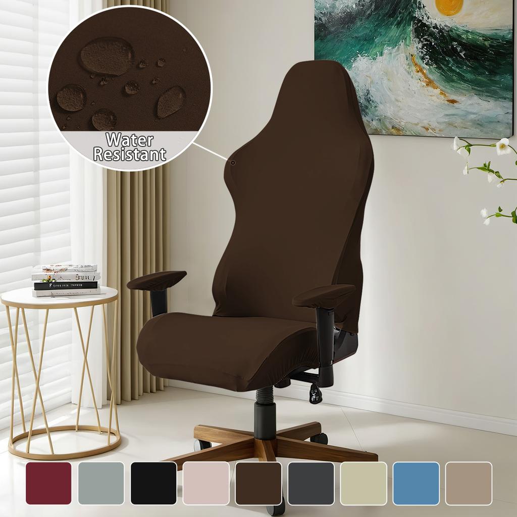 Водонепроницаемый чехол для киберспортивного кресла из молочного шелка, однотонный эластичный чехол для киберспортивного кресла, чехол для кресла-пятна