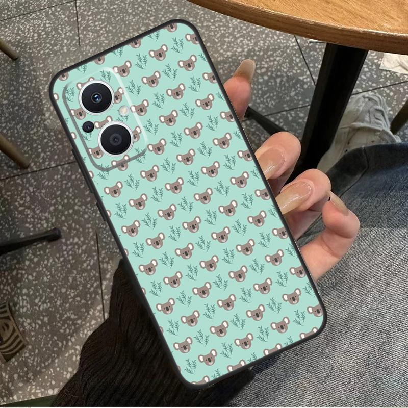 Чехол с коалой и эвкалиптом для OPPO Reno 10 Pro 4 5 6 7 8 Lite 8T 4Z 5Z OPPO Find X5 Lite X2 X3 Neo X6 Pro