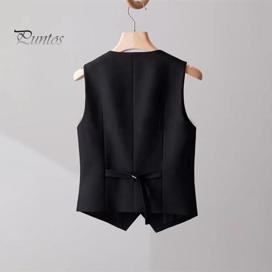 Женский жилет однобортный однотонный без рукавов с V-образным вырезом, облегающий строгий деловой кардиган в стиле ретро для офиса, свадьбы, банкета, жилет