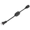 Power Extension Cord with On Off Switch  AC 2 Prong Male Female Power Cable for 1‑15P Male To 1‑15R
