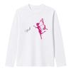 Tee-shirt Manches Longues Fille Fée Magique Et Étoiles – 100 % Coton - Blanc