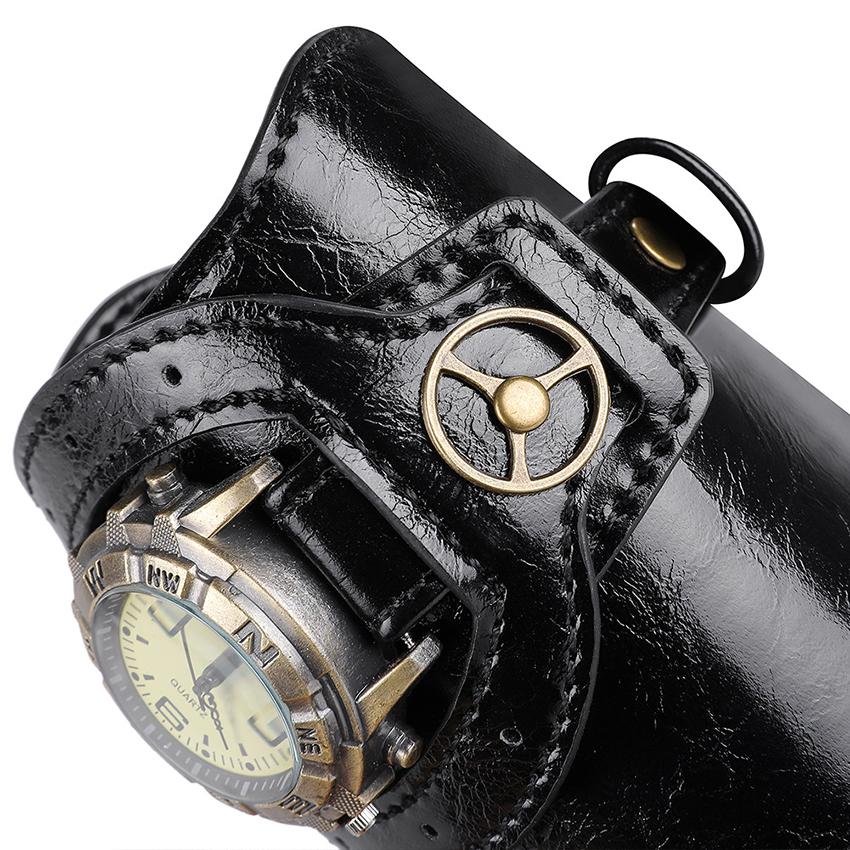 Средневековый стимпанк наручные часы из искусственной кожи механическое снаряжение часы наручные доспехи лучник реквизит рыцарь ретро браслет аксессуары для мужчин