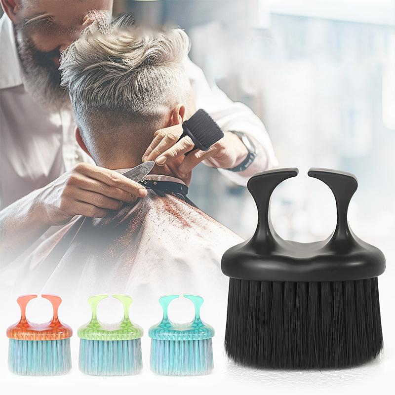 Hair Salon Professional Hair Cutting Cleaning Hair Brush Hairdressing Neck Brush Beard Styling Brush Ring Beard Brush