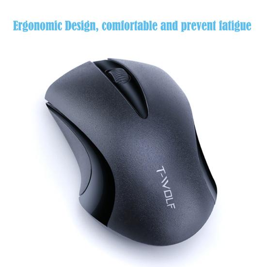 Q2 Symmetric Design 1200DPI Optical Mini Wireless Mouse for Laptop Computer