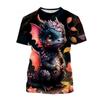 3D Cool Dragon Printed T Shirt Children Fashion Streetwear Tee Shirts For Men Unisex Harajuku Short Sleeves Cute Clothes Top