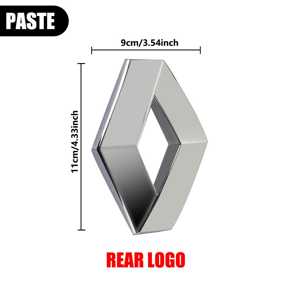 For Renault 2026 New Hub Caps Car Hood Front Grill Emblem Tail Trunk Logo Cover Decoration For Renault Loguna Duster Zoe Scenic