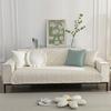 Pure Cotton Universal for All Seasons Sofa Cover Anti-slip Backside Cushion  Living Room Solid Color Stitch Fabric Art Couch Mat