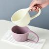 1PC Ceramic Creative Mug, 320ml/11oz Large Handle Cup, Breakfast Cereal Cup, Milk Coffee Cup