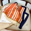 New Imitation Silk Korean Style Square Scarf Clavicle Decoration Small Scarf for Women Fashion Scarf for Women Kidding Bag