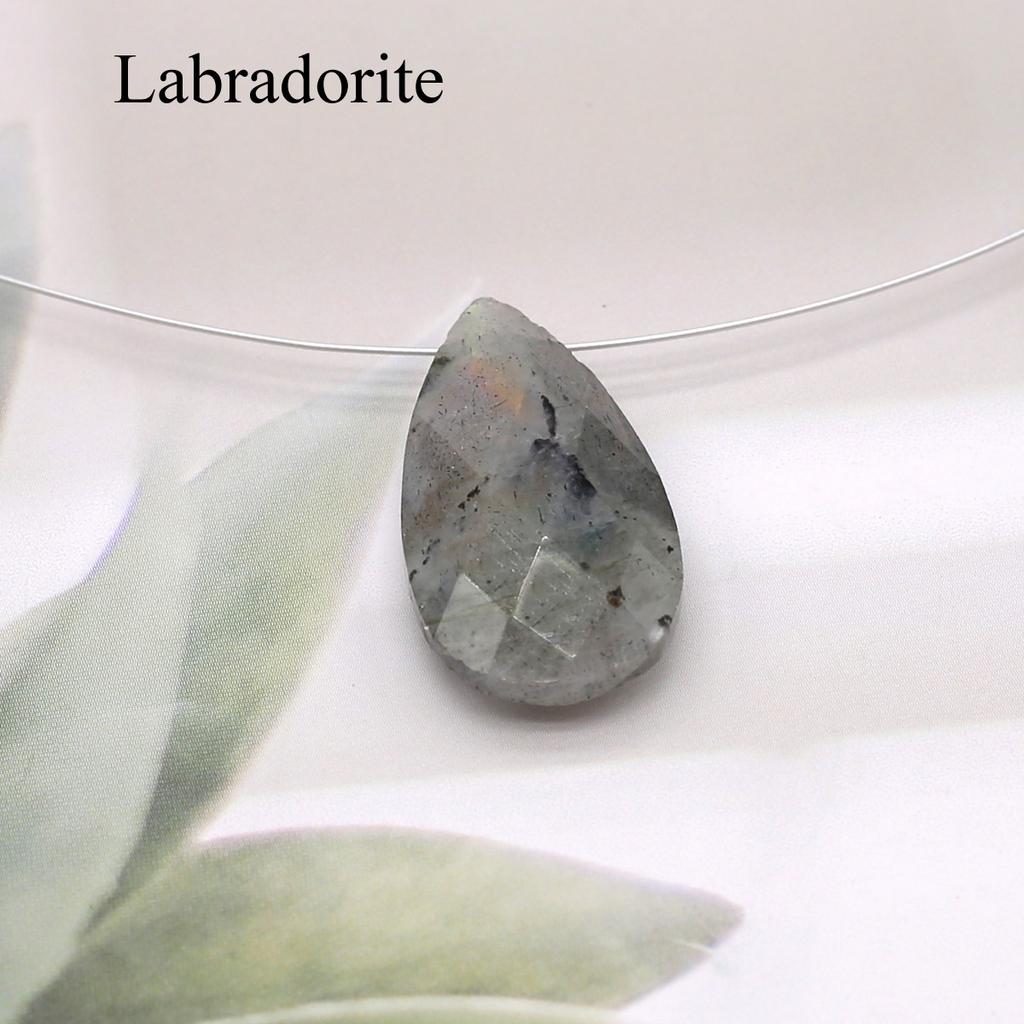 1Pc, Reiki Healing Crystal Energy Gemstone Charms, Faceted Natural Stone Drop Pendant for Women Men, DIY Halloween Christmas Necklace Accessories