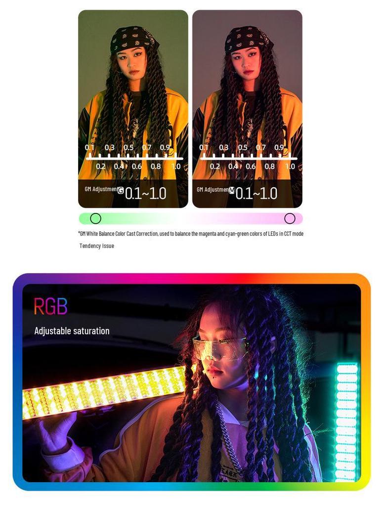 Yongnuo YN360IV RGB Ручной световой стик, Беспроводной, 24 Вт, Регулируемая цветовая температура, Четвертое поколение