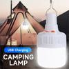 5 Modes Outdoor USB Rechargeable LED Lamp Bulb High Brightnes Emergency Light Camping Fishing Portable Lantern Night Light