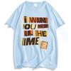 Я ХОЧУ, ЧТОБЫ ТЫ БЫЛ ЗДЕСЬ ВСЕГДА ФУТБОЛКА С ПРИНТОМ Big Time Rush Свободная Хлопковая Модная Мужская Футболка Повседневная Футболка с Коротким Рукавом