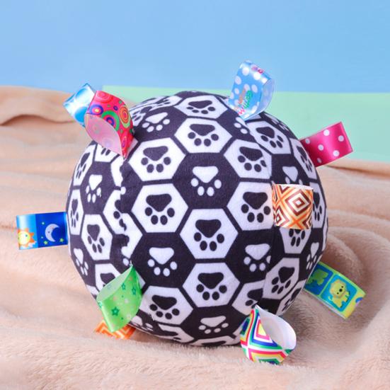 Pet Dog Plush Toy Ball Sound Interactive Dog Toy Plush Rattle Ball Pet Puppy Toy Ball Cute Relieve Boredom Shaking Cloth Ball