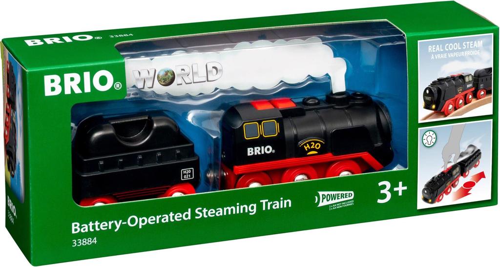 BRIO Power Steam Train Деревянный рельсовый электромобиль Локомотив 33884
