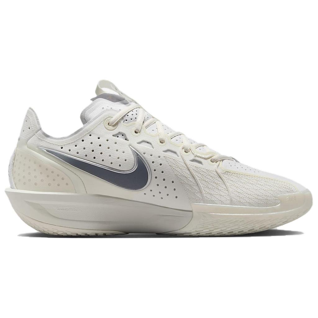 Nike ГТ. Низкие баскетбольные кроссовки Cut 3 с противоскользящей износостойкой подошвой, мужские белые баскетбольные кроссовки DV2918-106