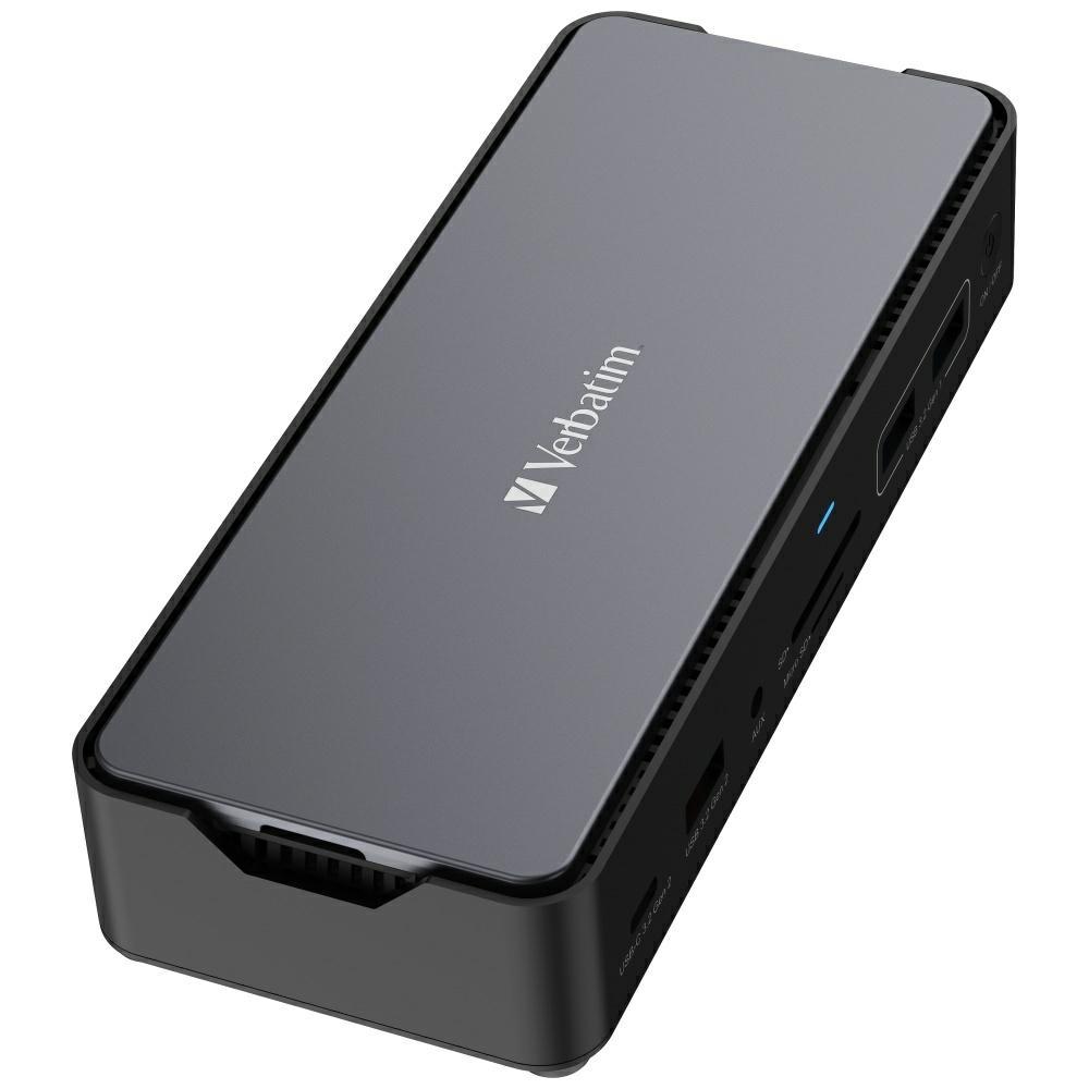 Verbatim Usb-C Pro 15-In-1 Docking Station For Computers 2Xhdmi 1Xrj45 1Xusb-C