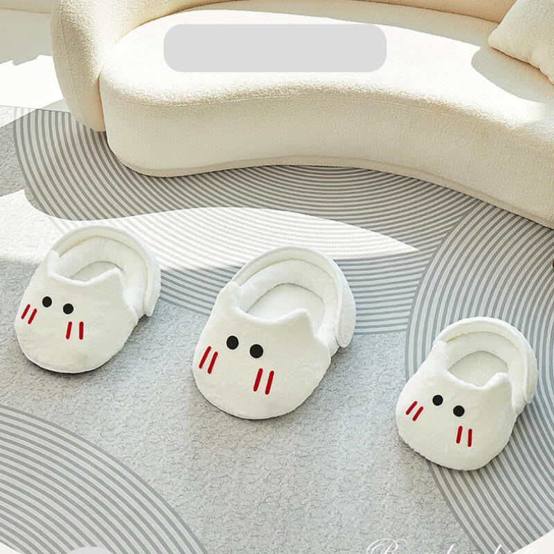 Зимняя теплая тапочковая лежанка для кошек, уютный плюшевый домик для питомцев для домашних кошек, мягкий удобный коврик для питомцев с нескользящим дном