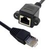 FTP STP UTP Cat 5e Male To Female Lan Ethernet Network Extension Cable Patch Cord with Panel Mount Holes