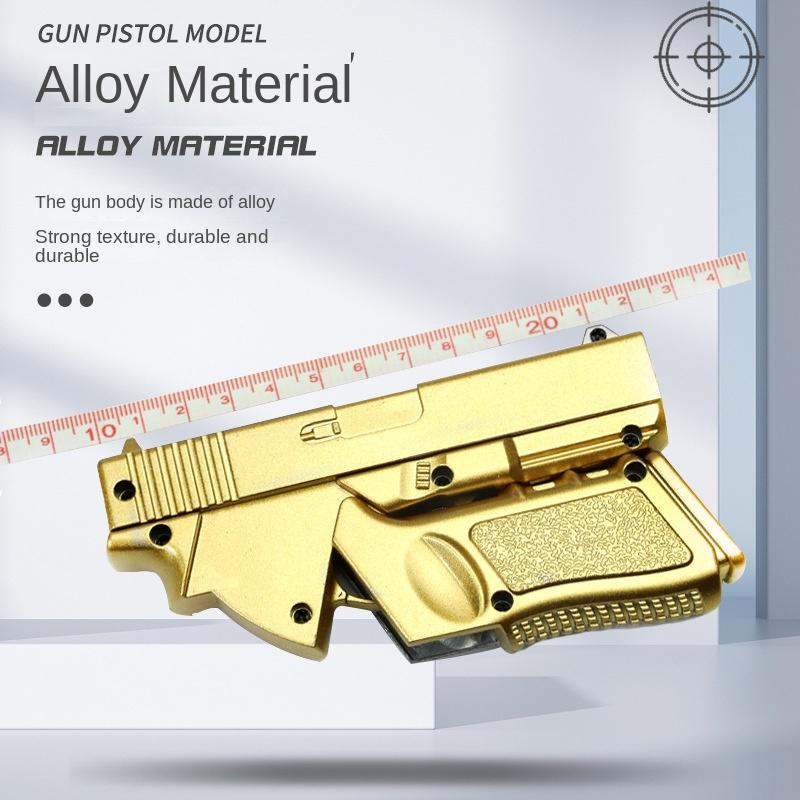 Новый складной игрушечный пистолет, модель пистолета, пистолет из сплава, мини-пистолет для взрослых, коллекция украшений, подарки на день рождения для детей и мальчиков