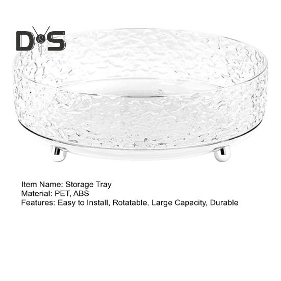 Поднос для хранения косметики, вращающийся на 360 градусов, многофункциональный держатель для кистей для макияжа, подставка для специй