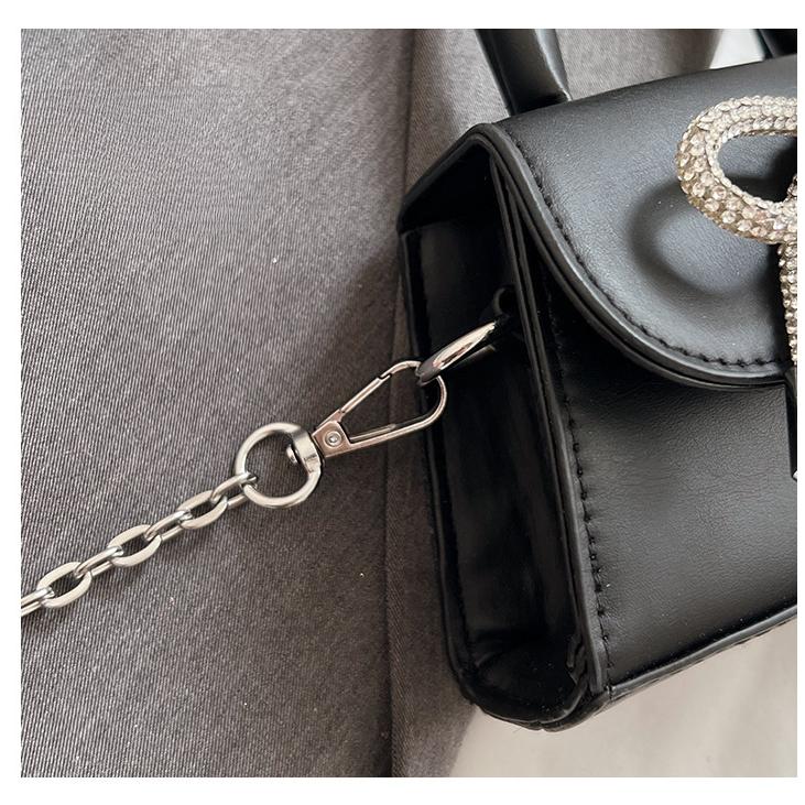 Женская модная маленькая сумка с бантом, новинка весны 2024, универсальная сумка через плечо