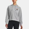 Under Armour Толстовка с капюшоном для женщин-тяжеловесов Terry Cartoon Letter Logo Print, серая 1379834-011