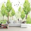 3D фото абстрактный зеленый лес мультфильм медведь настенные обои для гостиной детская спальня фон настенная живопись домашний декор